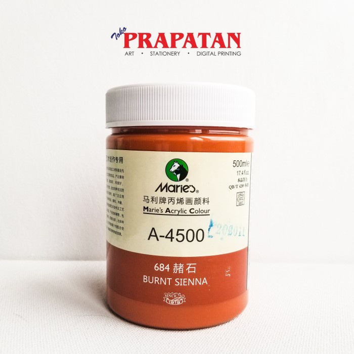 

Maries Acrylic Paint 500ml / Cat Akrilik Maries 500 ml - Burnt Sienna NANDAA