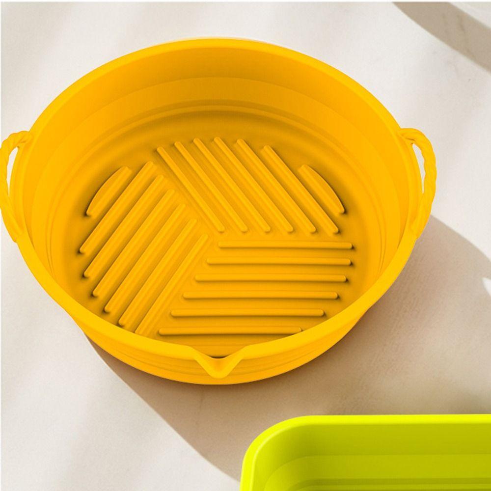 Preva Round Silicone Pot Pengganti Masak Pizza Plate AirFryer Aksesoris Baking Basket