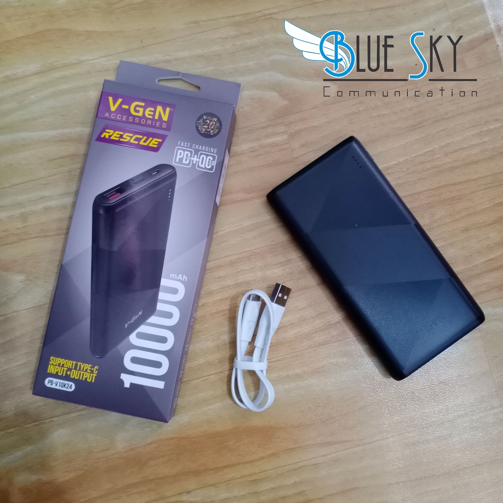 POWER BANK V-GEN 10.000MAH V10K-24 QC 3.0 PD 20W RESCUE LED