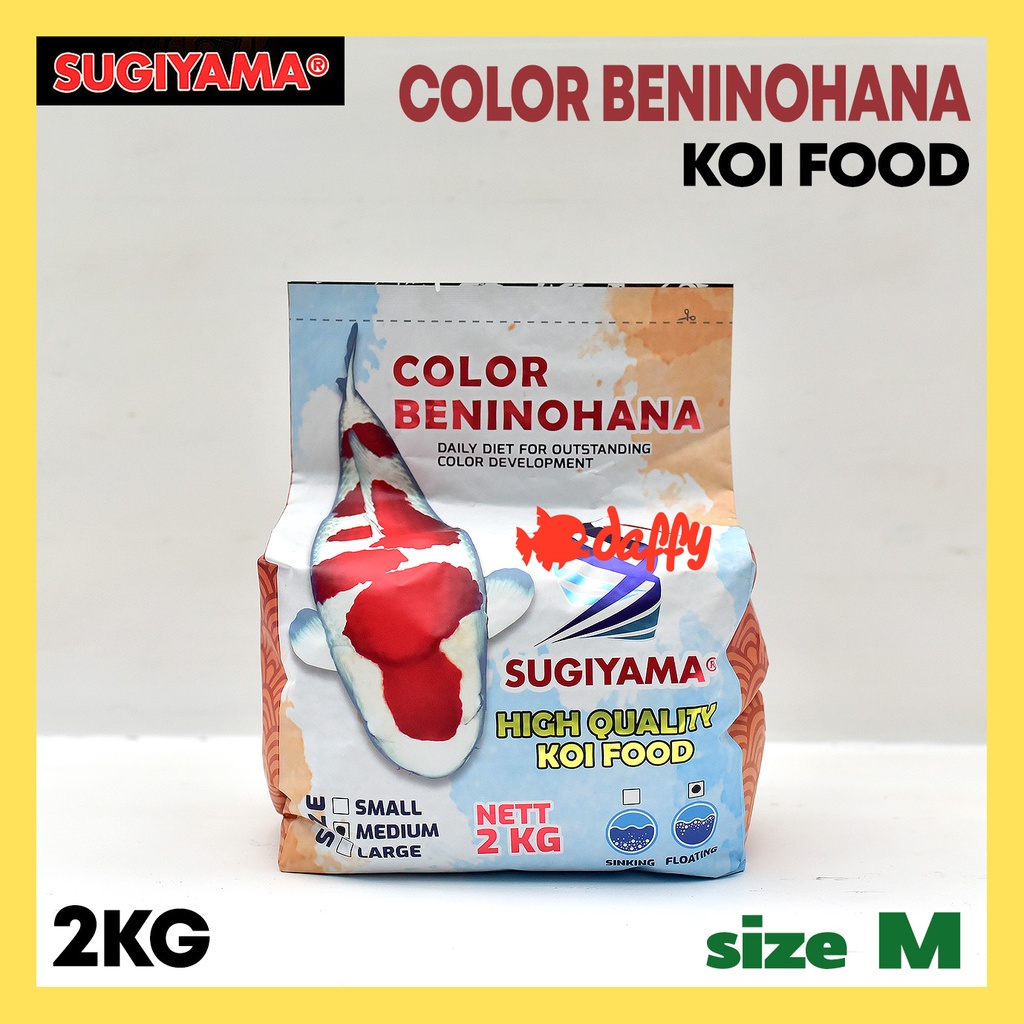 Pakan Koi SUGIYAMA Color 2KG Floating pelet koi
