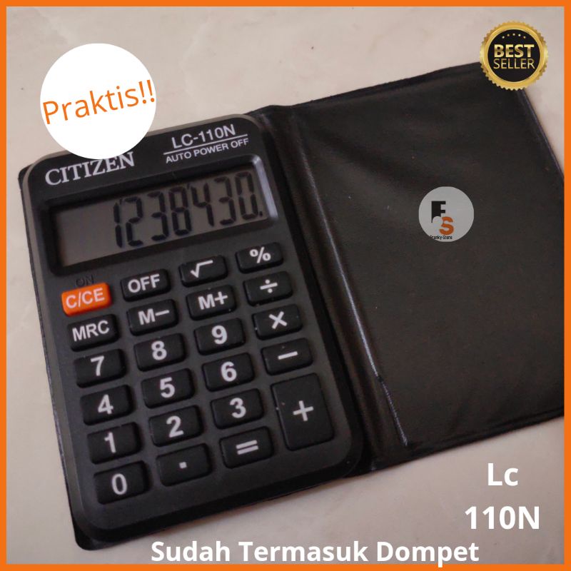 

Kalkulator Calculator Dagang Saku Pribadi Ukuran Kecil Mini 8 Digit Plus Dompet Type Ct Lc110N