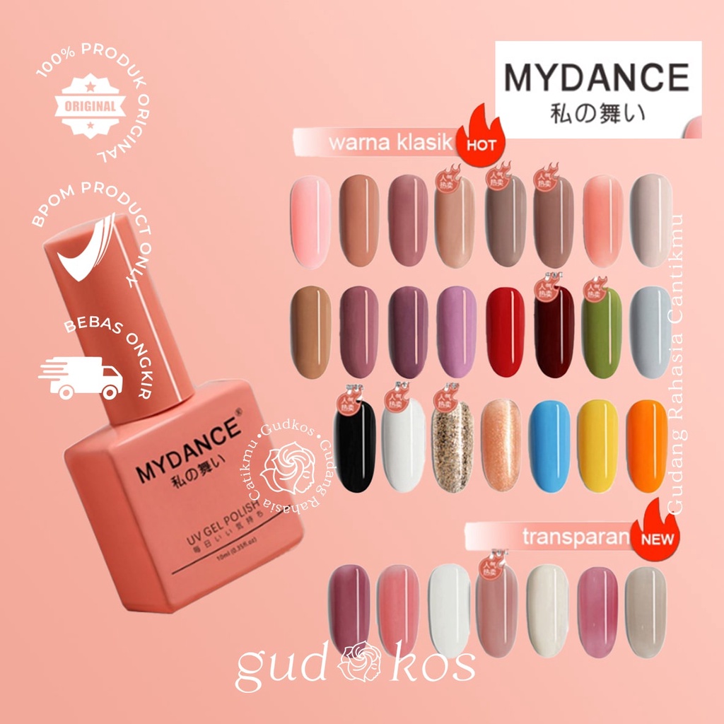 MYDANCE UV Nail Polish + LED Dryer / Kutek Gel Halal Muslimah