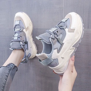 Import Sepatu Korea Wanita Sepatu Sneakers Wanita Sport Shoes Grey sepatu sniker | sepatu wanita | sepatu sneakers wanita korea