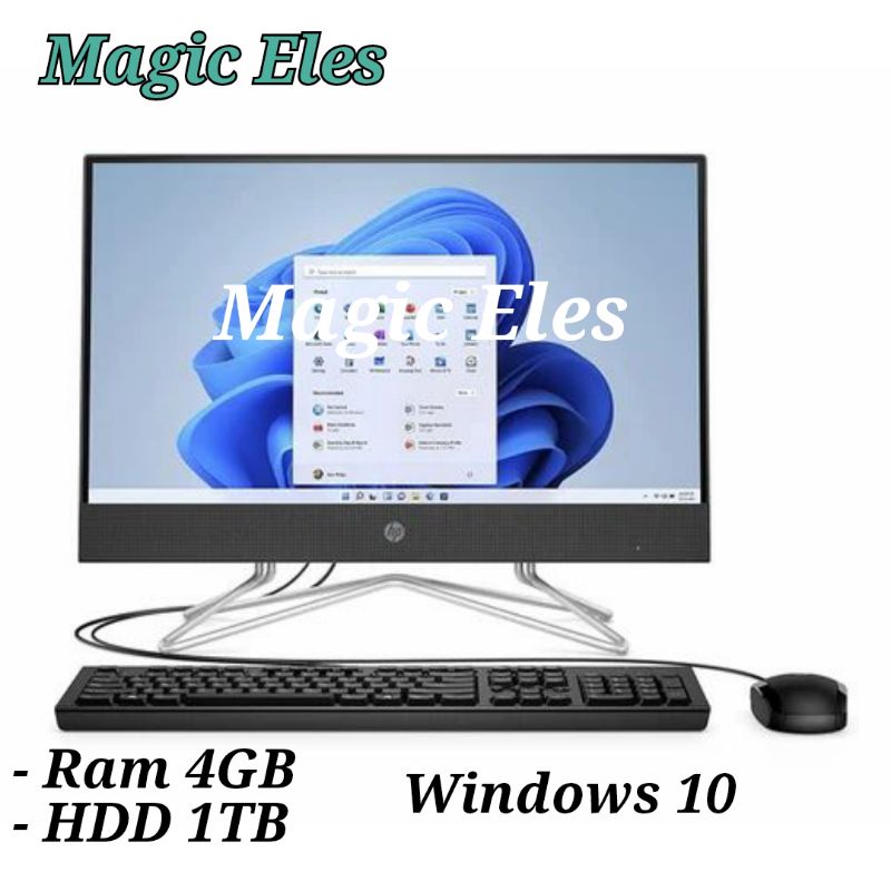 PC AIO HP 200 G3 intel Core i3 - 6006U Ram 4GB HDD 1TB Windows 10