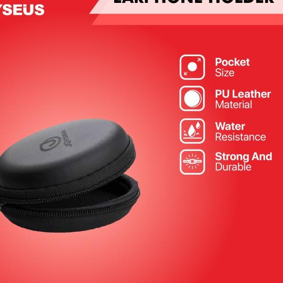 BUNDLING JOYSEUS Earphone In-Ear Sport BASS & Case Round