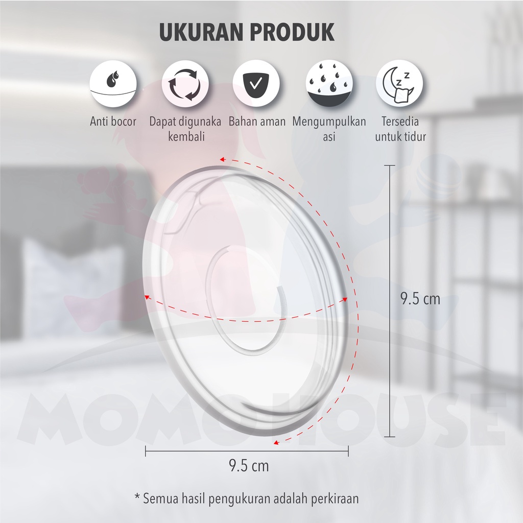 MOMO HOUSE Penampung ASI Silicon Breast Shield Wadah Penampung Asi Silikon