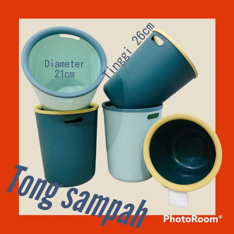 PROMO Tong Sampah bulat Tempat Sampah Plastik Kotak Sampah Tong Sampah