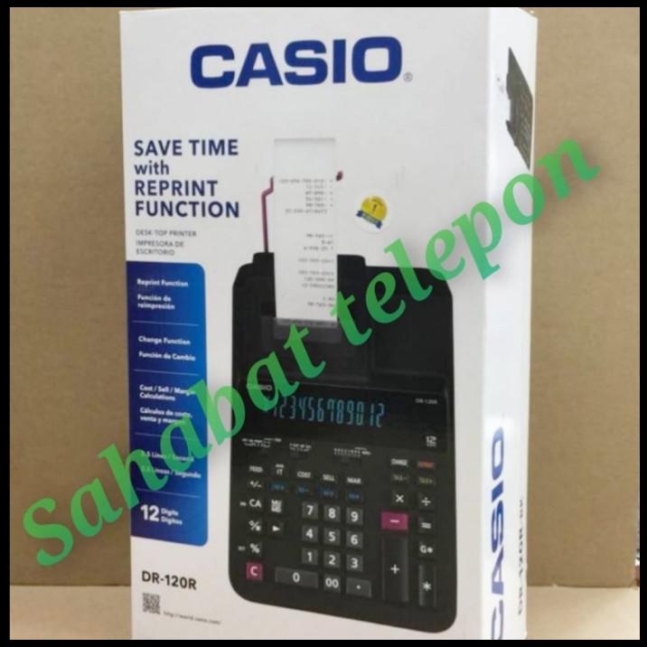 

Kalkulator Save Time With Reprint Function Casio Dr-120R-Bk