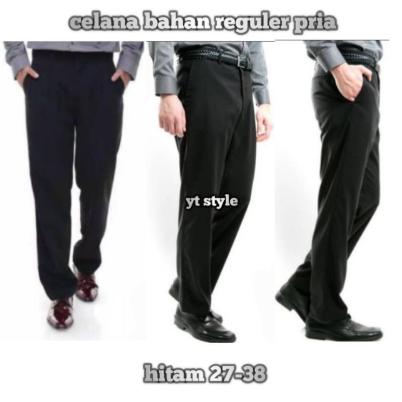 celana bahan pria | celana bahan reguler pria | celana bahan standar pria | celana formal pria | celana formal reguler pria | celana formal standar pria |celana hitam pria | celana hitam | celana kerja pria | celana kantor pria | celana pria