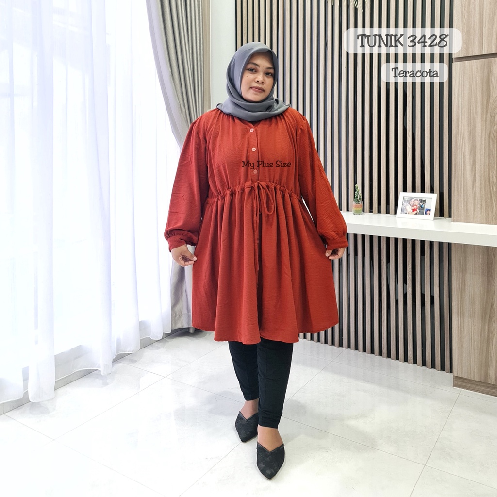 Tunik Jumbo Wanita 3428, Ld 125,135 &amp; 150 cm