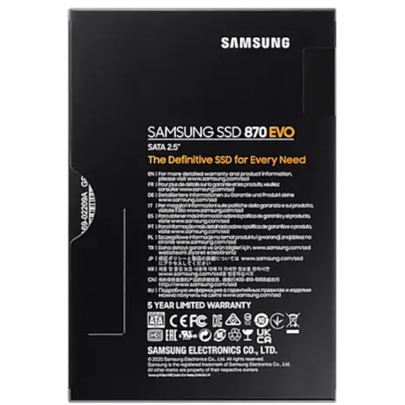 SSD Samsung 870 EVO 250GB 2.5&quot; Internal 3D Nand SATA III