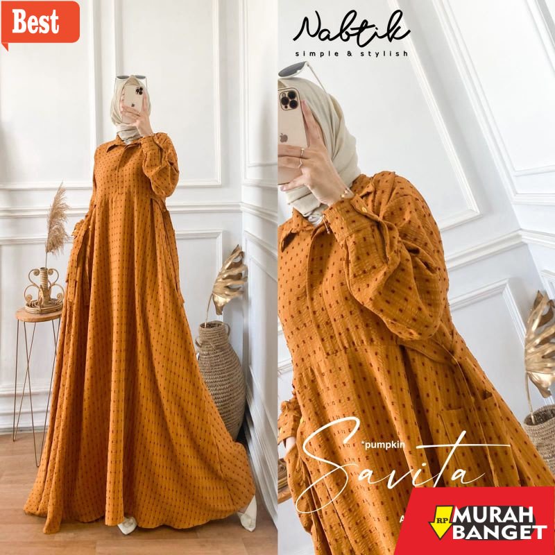 model dress terbaru 2022 Dres gamis maxy jumbo dress muslimah New savita maxy uragiri kain tebal jat