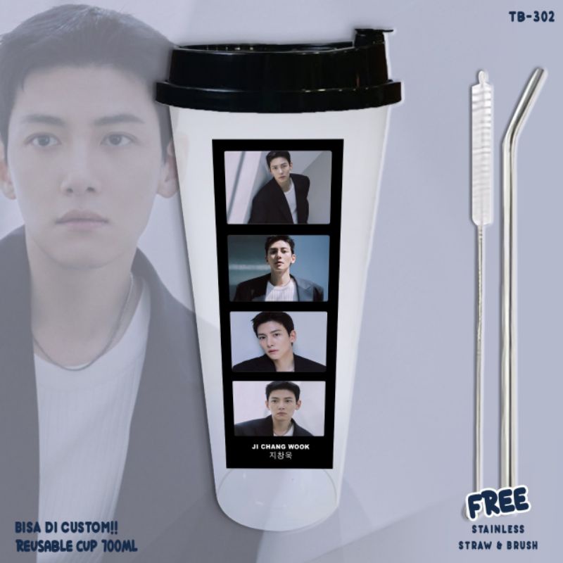 REUSABLE CUP JICHANGWOOK/TUMBLER JI CHANG WOOK/BOTOL MINUM JI CHANG WOOK