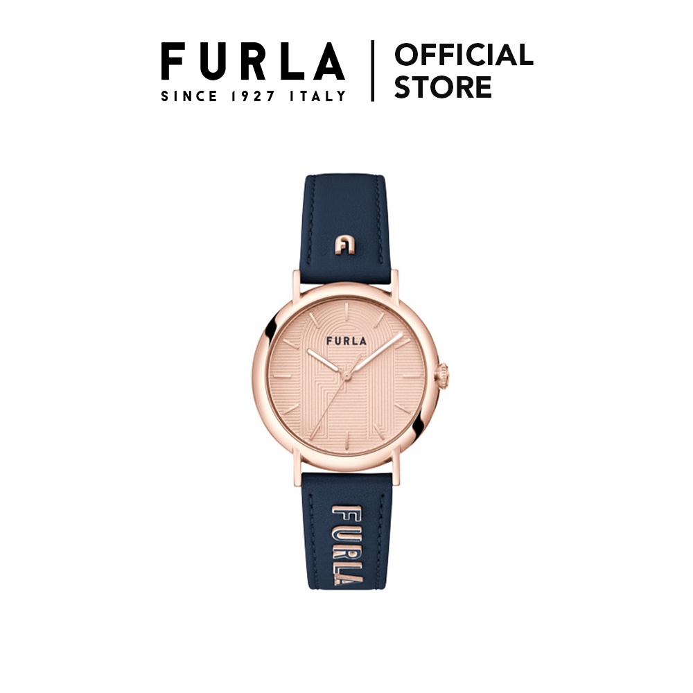 FURLA - Easy Shape Rose Gold Tone Case Rose Gold Dial Watch