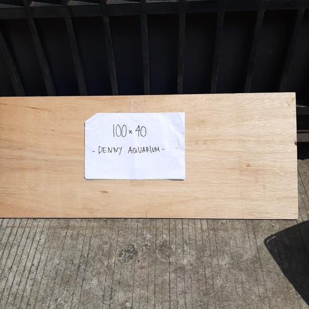 ALAS TRIPLEK AQUARIUM UKURAN 100x40cm TEBAL 8mm