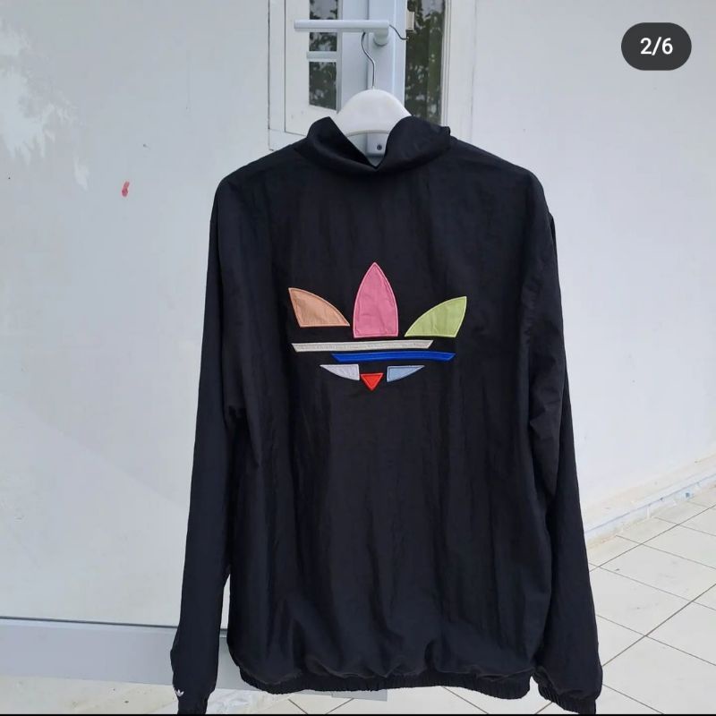 adidas trefoil windbreaker