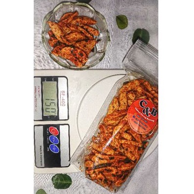 

Basreng Exstra pedas manis daun jeruk 150 gr