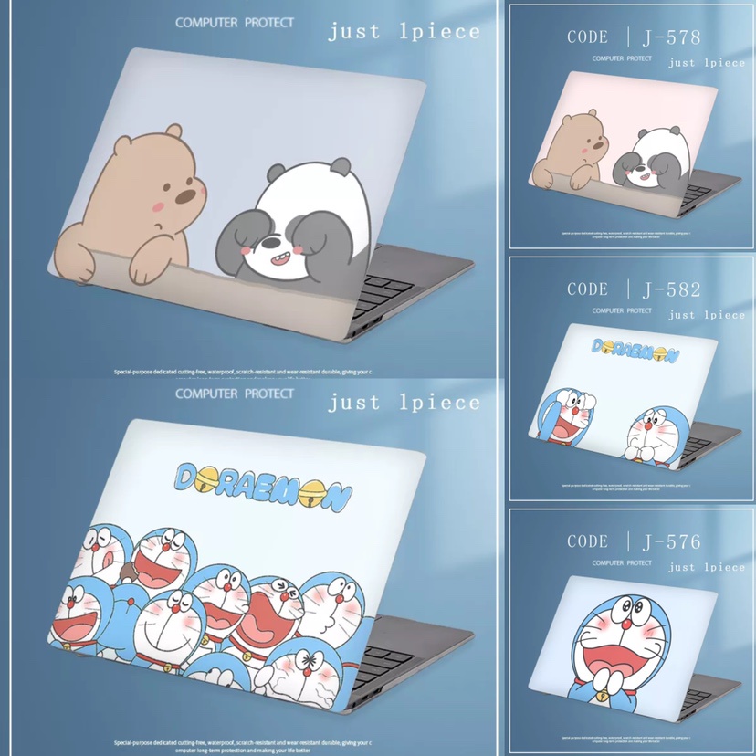 1pc Universal Bebas Potong COD Menyesuaikan Stiker Kulit Laptop Untuk Dell E7470 XPS14 XPS13D Presisi M7710 14 &quot;15.6&quot; Notebook Komputer Decal Desain Doraemon Covers