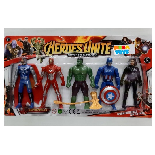 Mainan Robot Figure Avengers Heroes Unite Set Robot 199-4