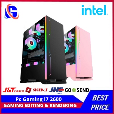 PC  Gaming Intel  Core i7 2600  (GTX 1050Ti 4GB) SSD 240GB DDR3 16GB Siap Gaming