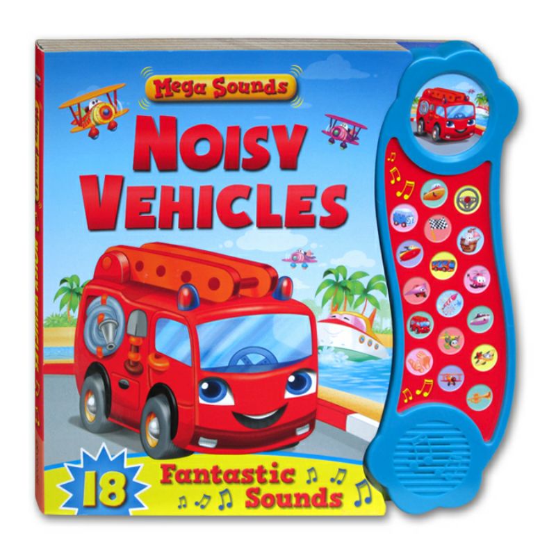 Noisy Vehicles Mega Sound Board Book with 18 Fantastic Sounds