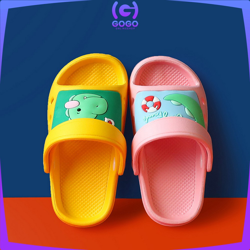 GOGO-S10 Sandal Selop Karakter Sendal Slop Karet Anak Sandal Slop Eva Model Tali Belakang Anak Impor