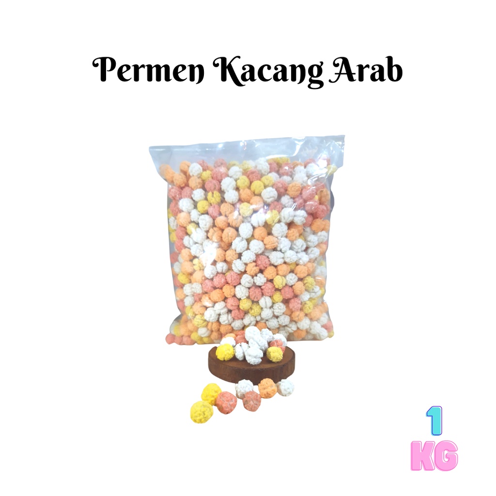 

Permen Coklat Putih Isi Kacang Arab Premium Khas Turkey 1kg - permen leblebi Diyari - oleh oleh haji - kurma elshanum