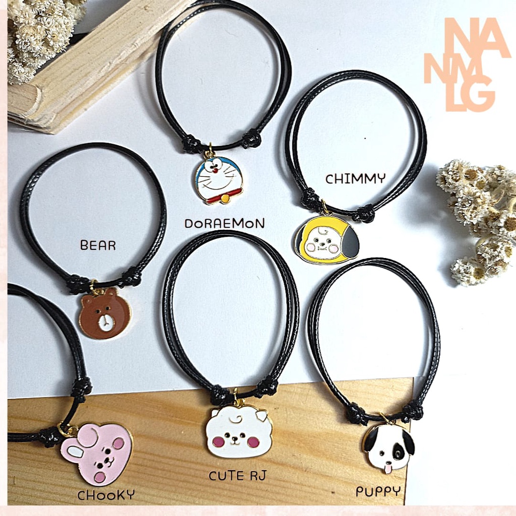 Gelang Chooky himmy RJ Bear Puppy Doraemon