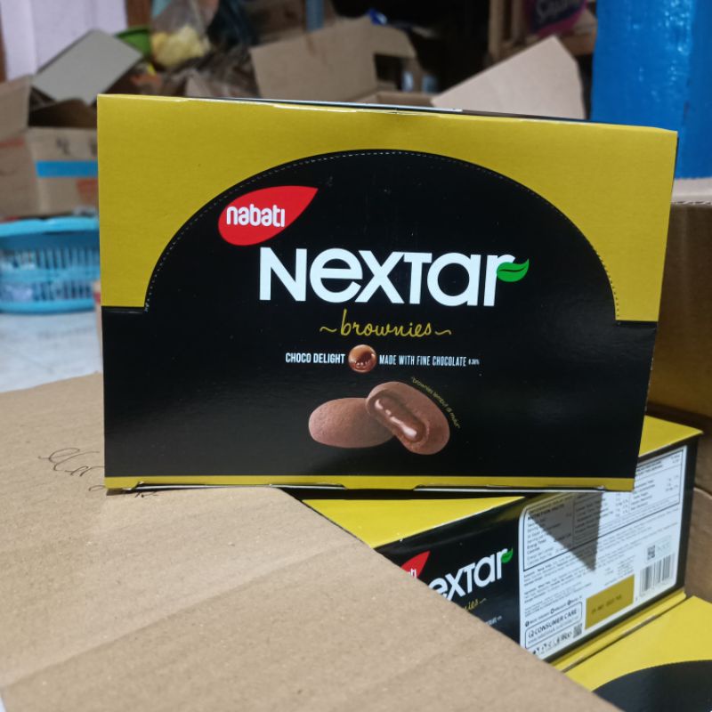 Biskuit Nextar Nabati Brownies Cokelat 1box isi 10pcs