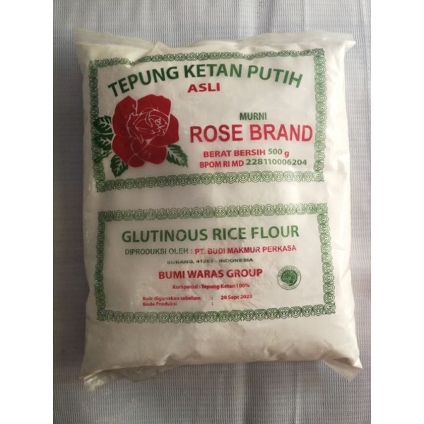 

Tepung ketan putih rose brand 500gr