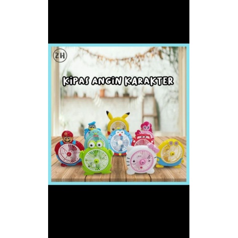 kipas angin listrik karakter wellhome kipas angin mini