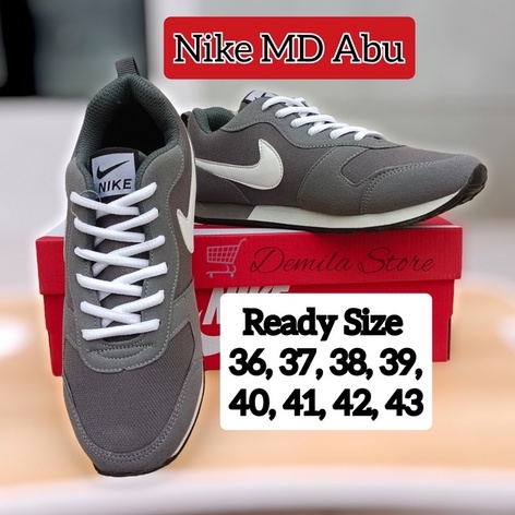 Sepatu Naaike MD Abu sepatu kerja Sepatu Olahraga Running Jogging Fashion Casual Pria Wanita Anak De