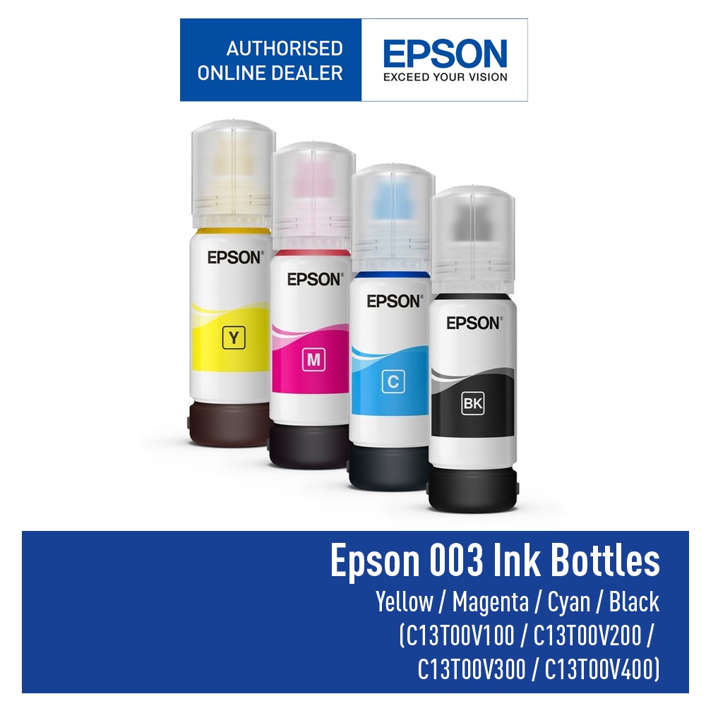 Jual Tinta Epson 003 Black Cyan Magenta Yellow Original Shopee Indonesia 3401