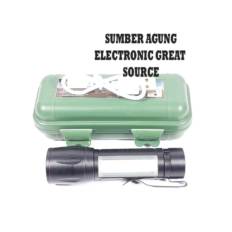 Senter SWAT Mini MX7801 Maxpower LED COB Tahan Air Bahan Alloy