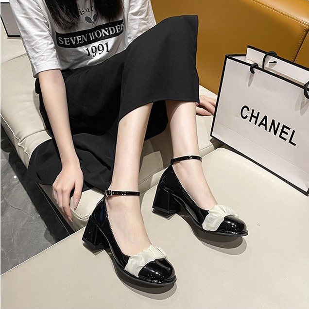 FD Sepatu Mary Jane Platform Heels Wanita Women Shoes Korean Style KI-013