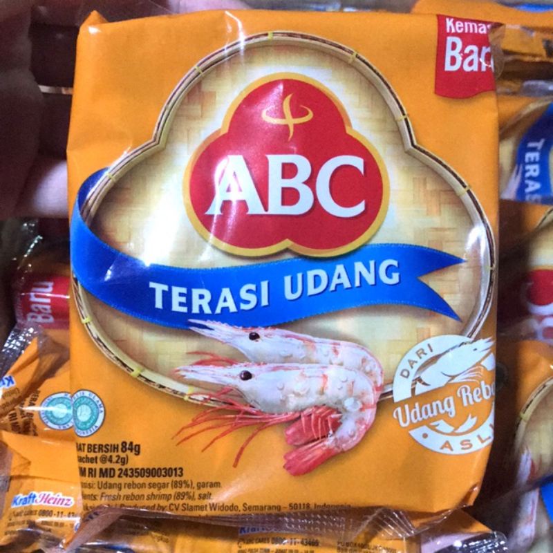 

ABC Terasi udang 84gram MN (20 sachet @4,2g) MN