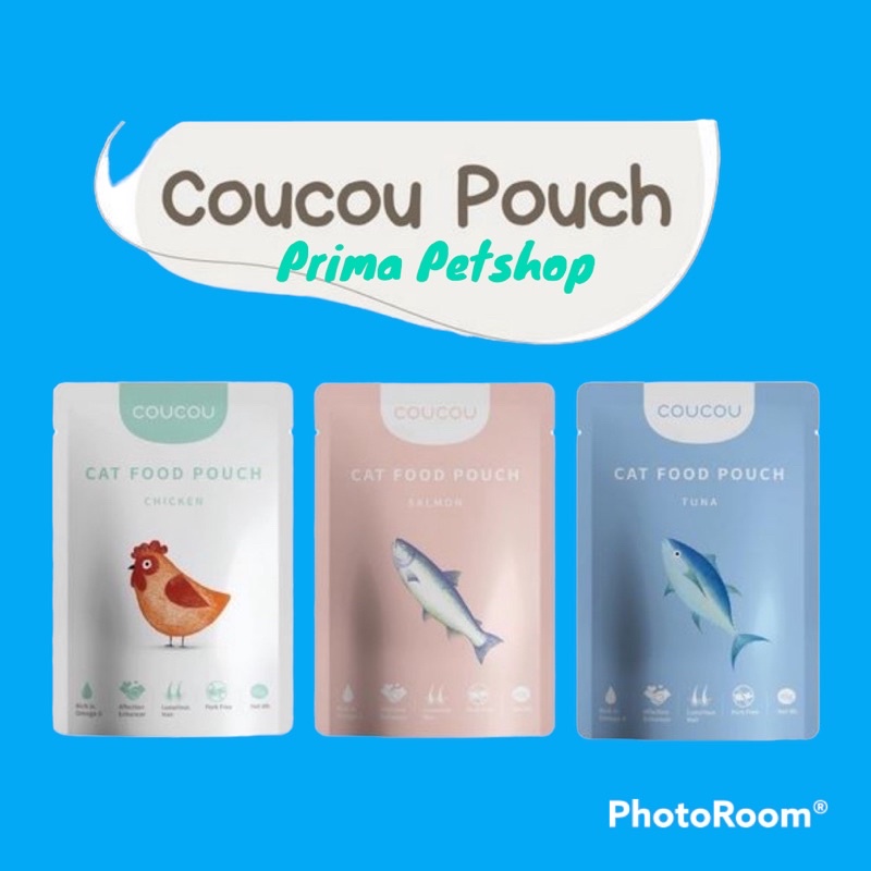 COUCOU CAT FOOD KITTEN ADULT POUCH MAKANAN ANAK KUCING DAN KUCING DEWASA