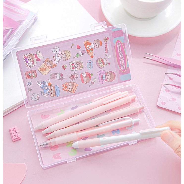 8pcs Scrapbook Tool Set Tweezers Scraper Mini Base Plate Shovel Prevents Sticker Curling Cute Hand Account Diary Decoration Stationery