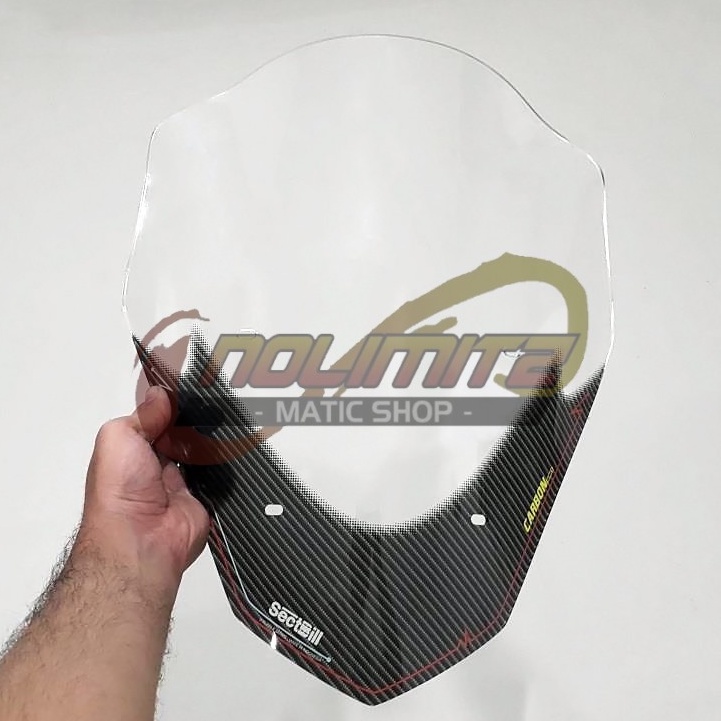 Windshield Sectbill Carbu Bubble Carbon Series Visor Yamaha NMAX OLD