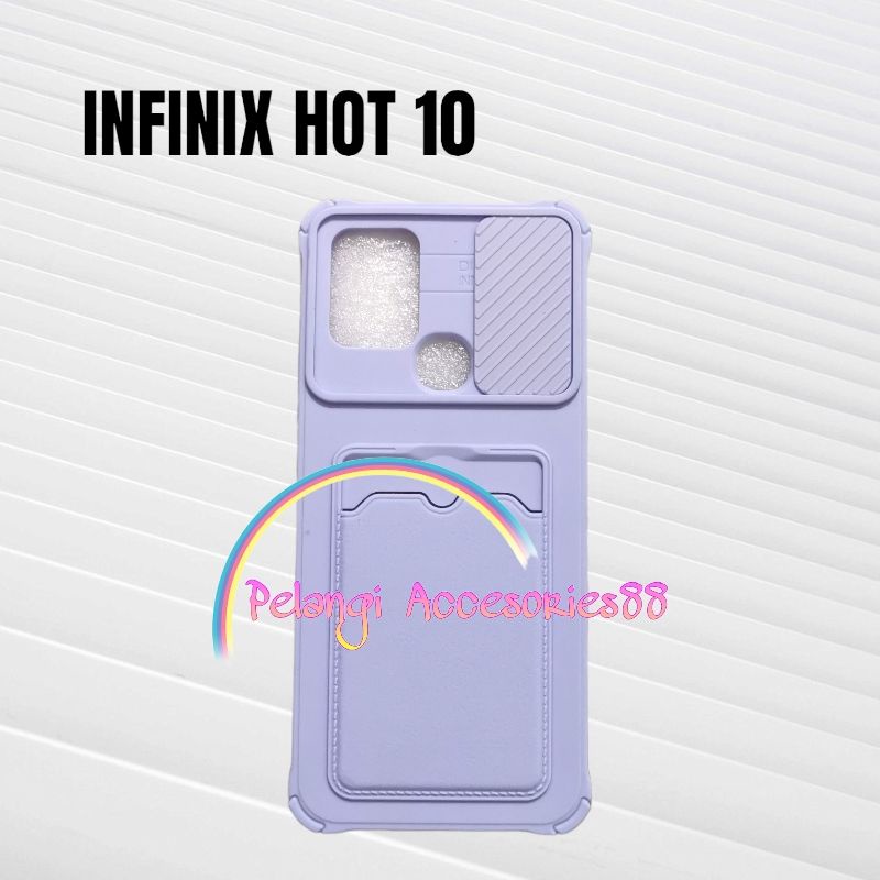 CASE INFINIX HOT 10 CASE SOFTCASE SLEDING WARNA WARNI