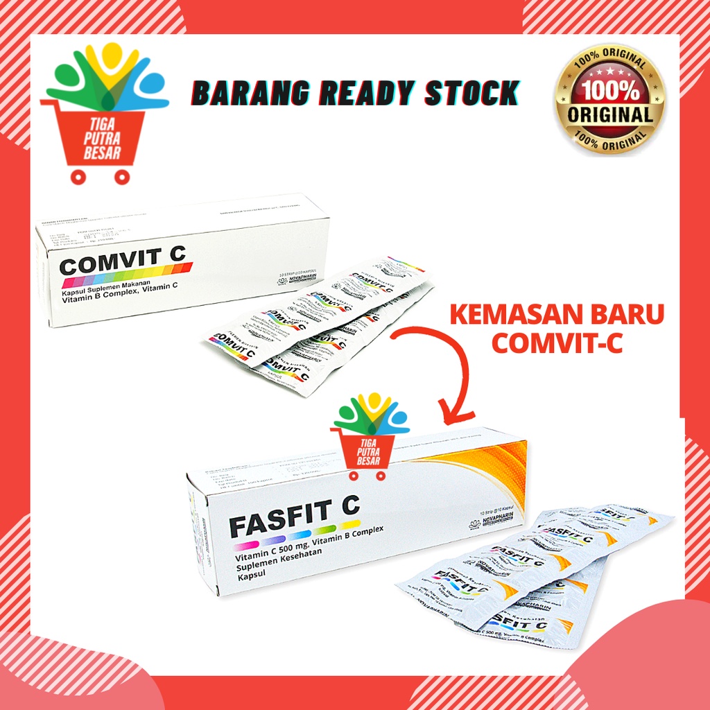 FASFIT C VITAMIN C 500Mg B COMPLEX BOX 10 STRIP ISI 100 KAPSUL