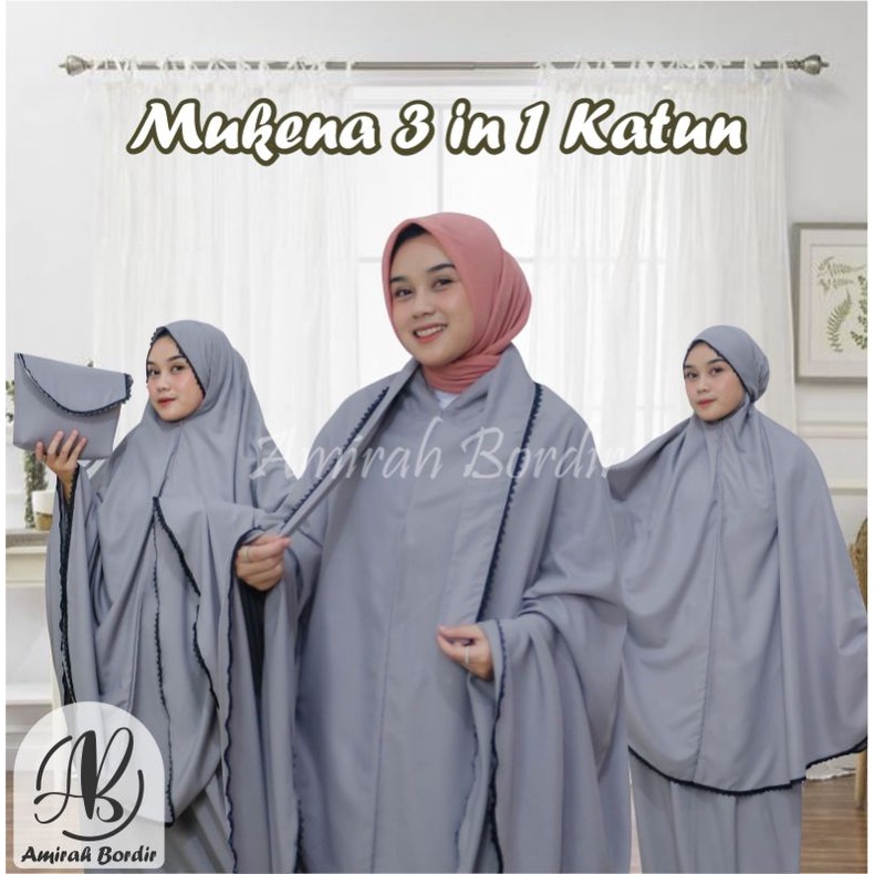 MUKENA DEWASA TERBARU 3 IN 1 KATUN PREMIUM MUKENA TRAVELING TERMURAH