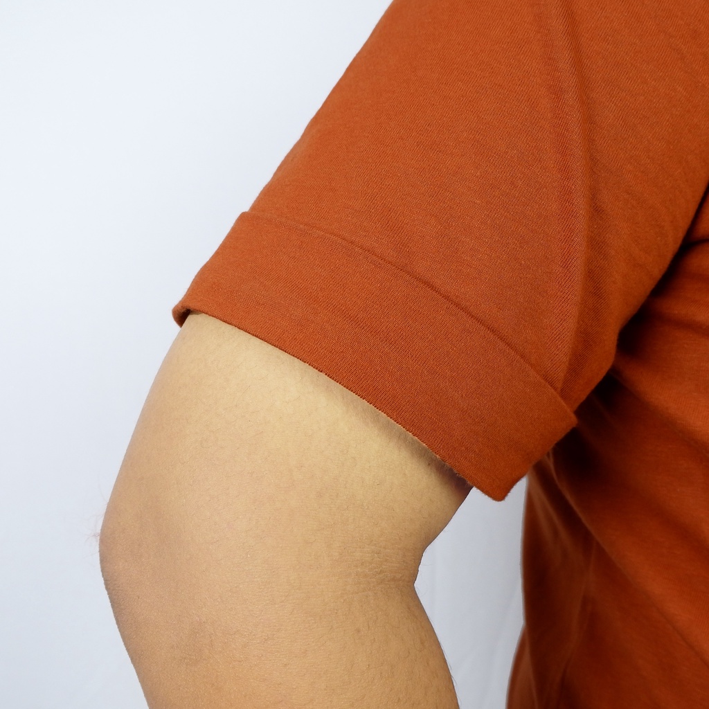 Big Size - Kaos Polos Pocket Fold Cotton Lengan Pendek Pria/Wanita Phenom