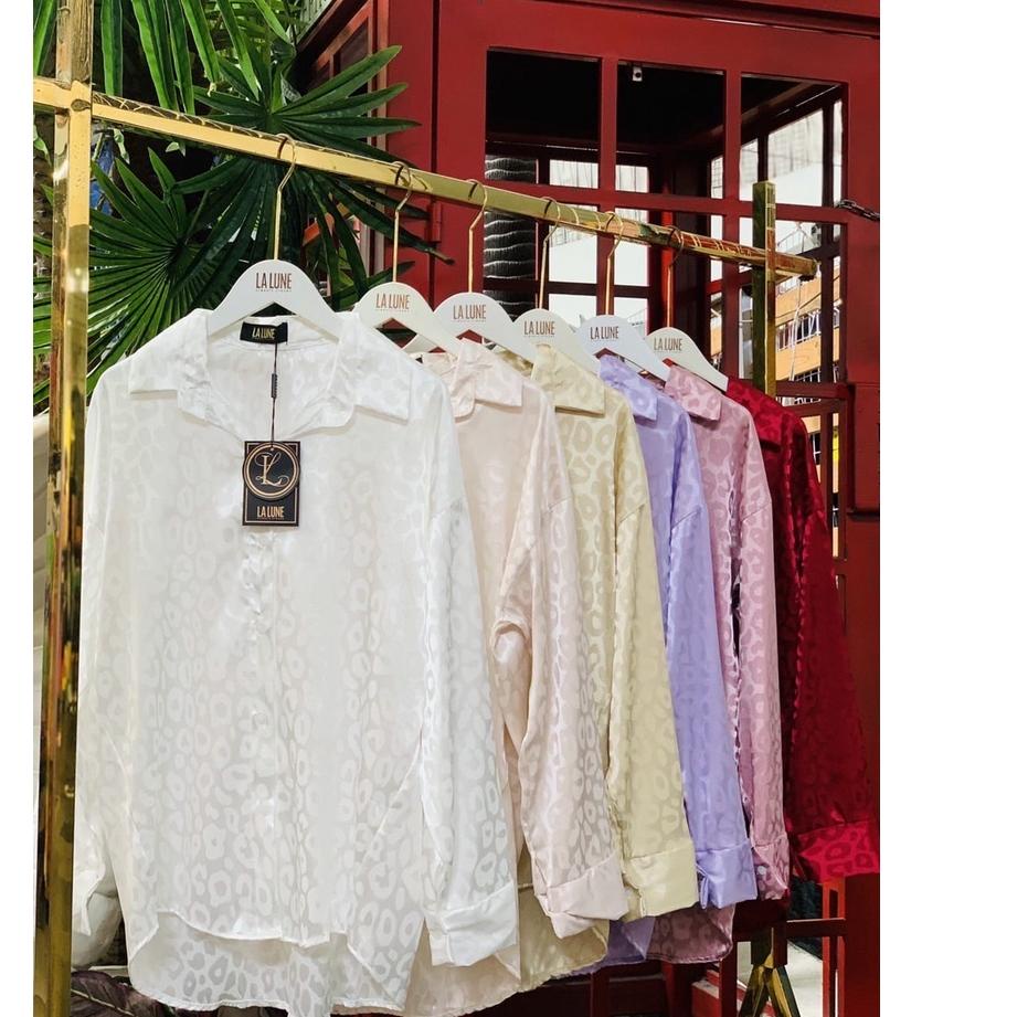 ←✻ KEMEJA LALUNE MOTIF BIG MACAN Fashion Wanita 100% Original Import Bangkok in Hot Sale