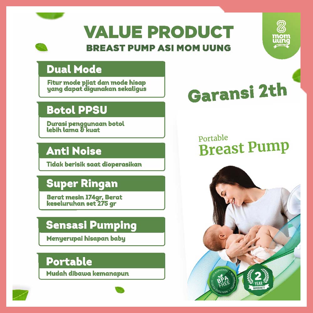 Mom Uung Portable Breast Pump