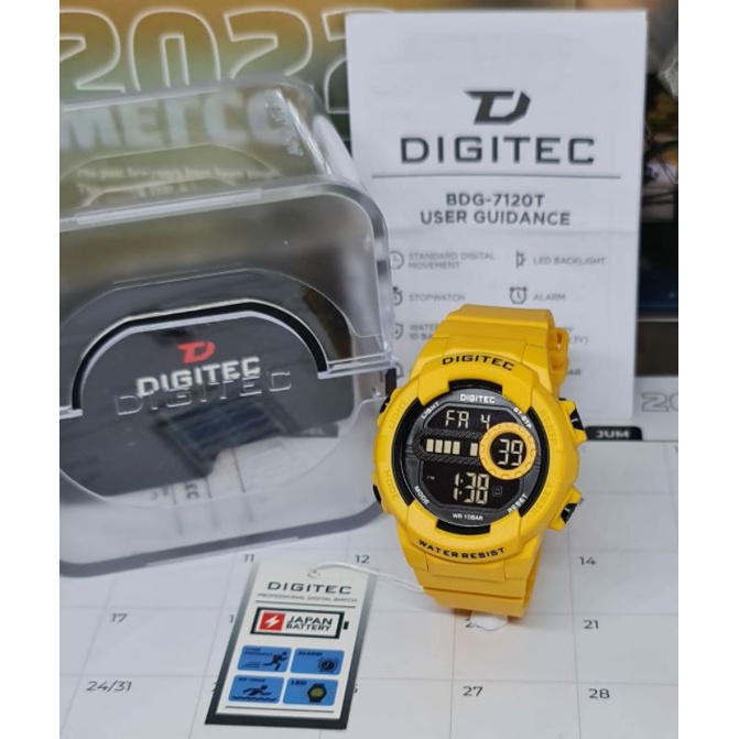 DG 7120T JAM TANGAN DIGITAL TERLARIS BISA OUTDOOR TERLARIS ANTI AIR DIGITEC 7120