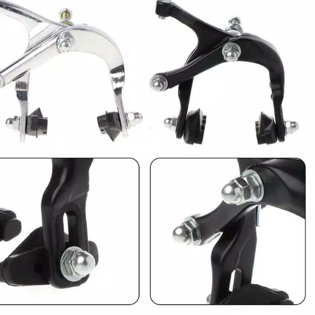 Rem U Brake sepeda Fixie U Brake Roadbike Sepeda balap - Depan Hitam