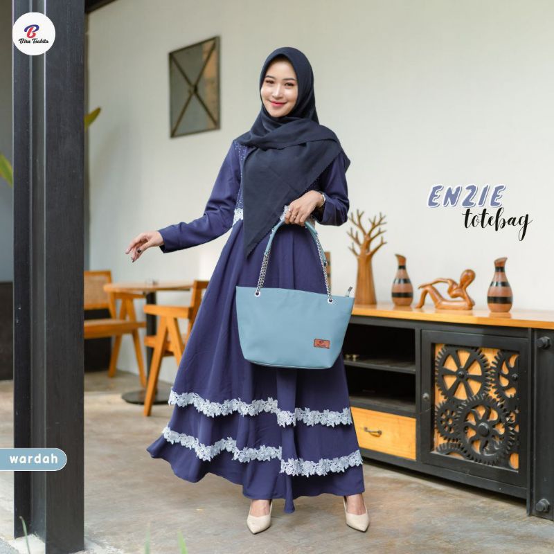 ENZIE TOTEBAG BY BIRU TSABITA BAHAN CHOCOLY ANTI AIR PREMIUM TAS KERJA TAS KULIAH