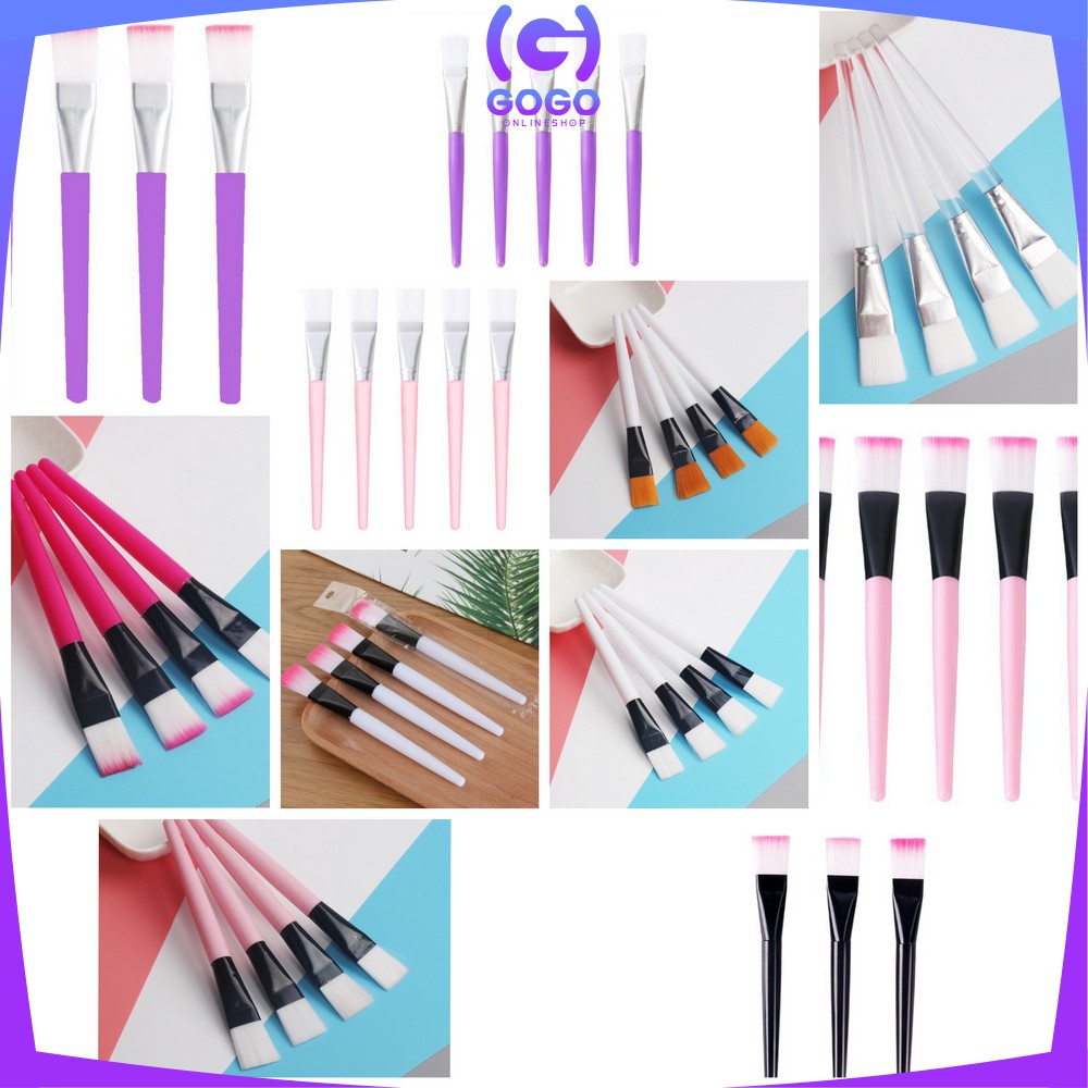 GOGO-K23-24 Kuas Masker Wajah Silikon Facial Brush / Kuas MakeUp Satuan Alat Kosmetik Make Up Brush