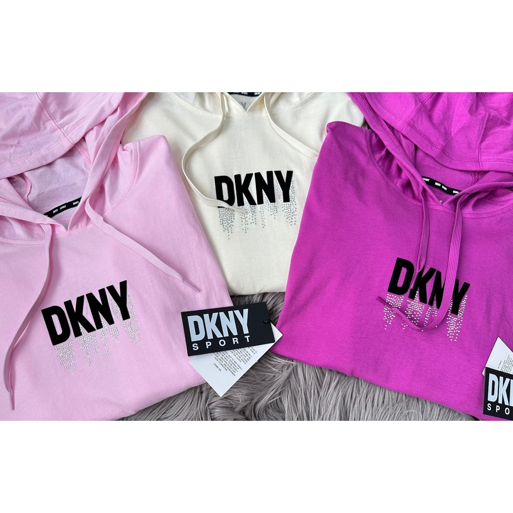 Dkn*  print hoodie sweatshirt